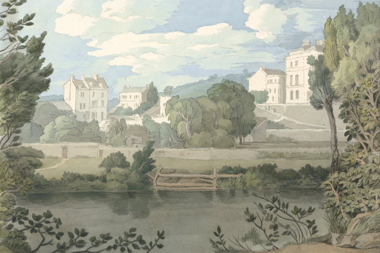 Domy w pobliżu Plymouth autorstwa Francis Towne