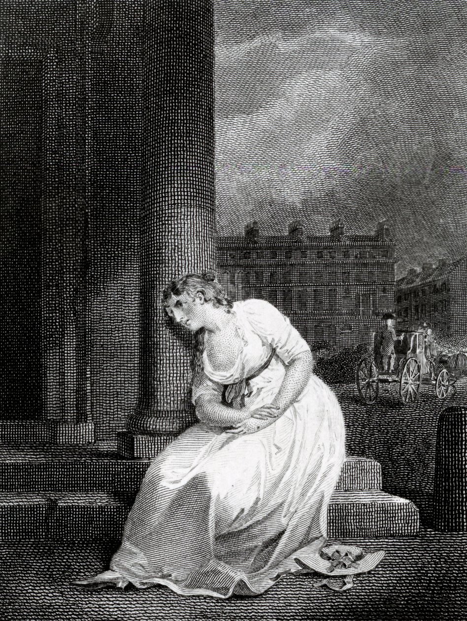Ilustracja do wydania poematu Olivera Goldsmitha „The Deserted Village” autorstwa Du Roveraya, 1800 autorstwa Francis Wheatley