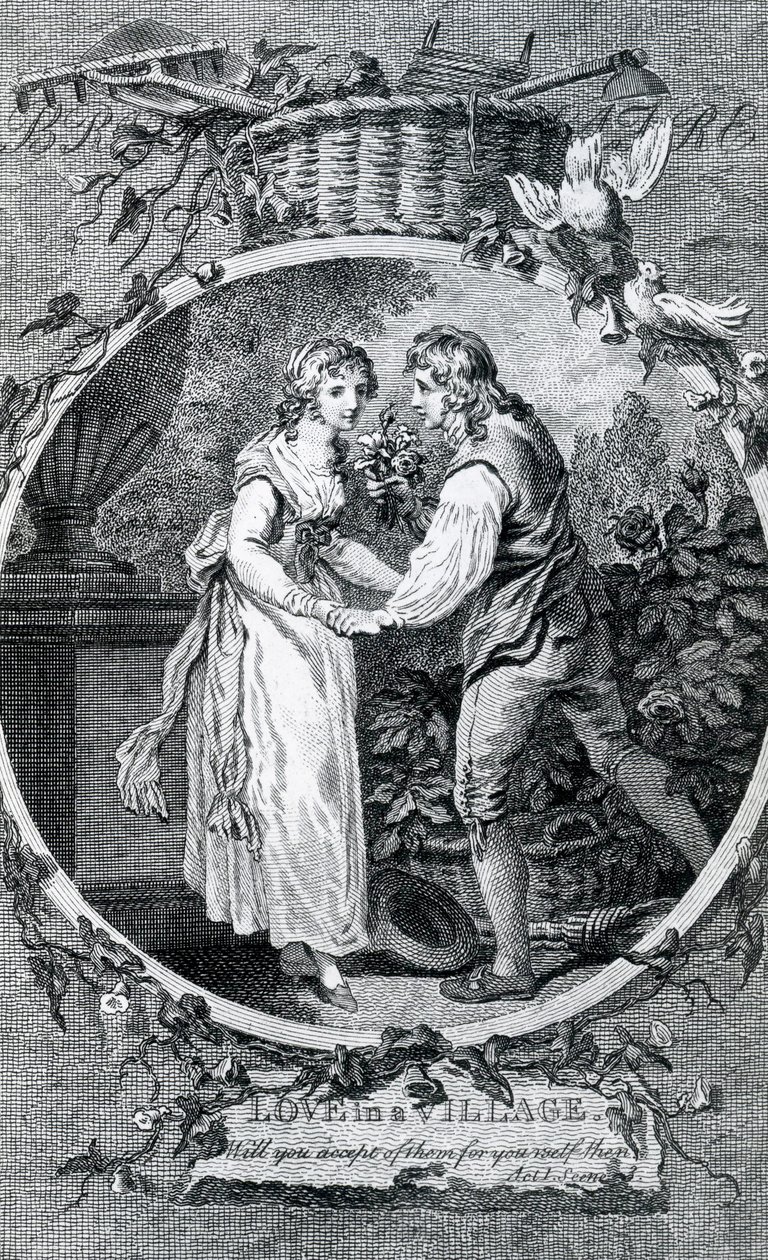 Miłość na wsi, 1791 autorstwa Francis Wheatley