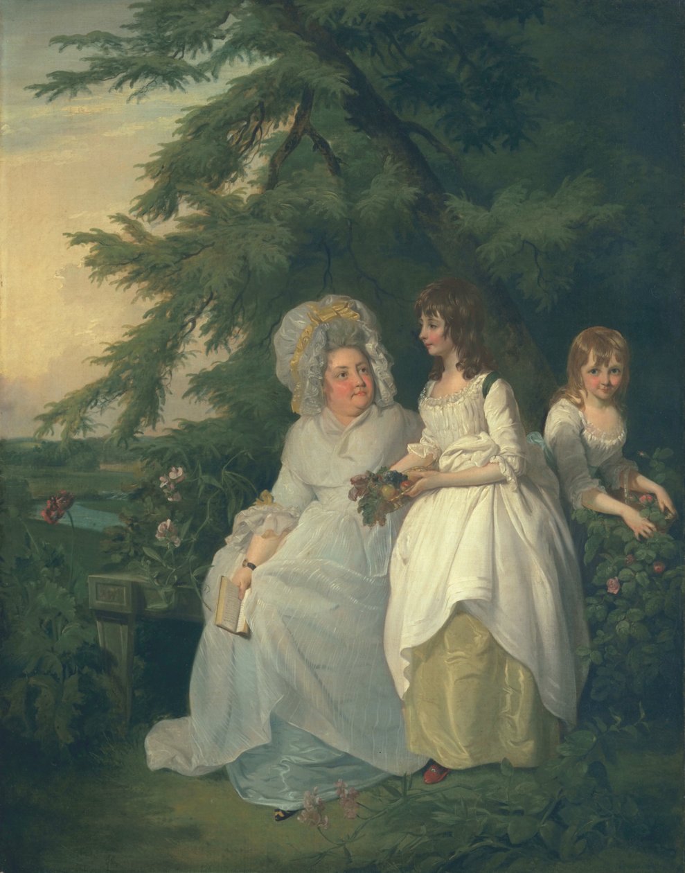 Mary Margaret Wood i dwie jej córki, 1787 autorstwa Francis Wheatley