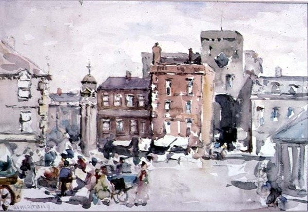 Hexham w pobliżu Newcastle Upon Tyne autorstwa Francis Abel William Taylor Armstrong
