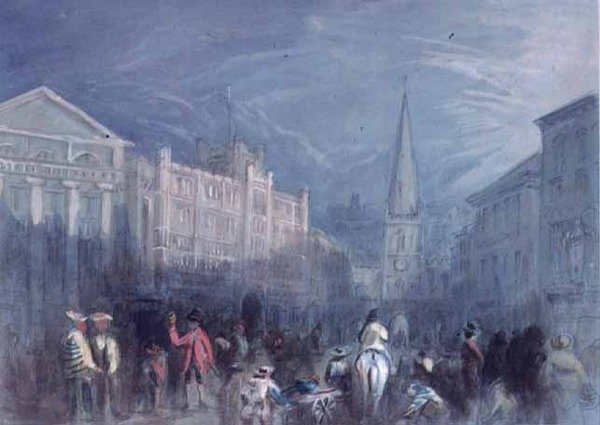Widok na Broad Street, Bristol autorstwa Francis Abel William Taylor Armstrong