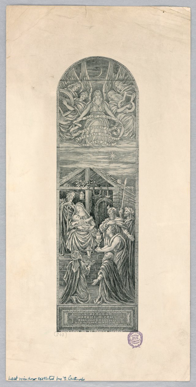 Okno pamięci dla Harriet M. Crall autorstwa Francis Augustus Lathrop