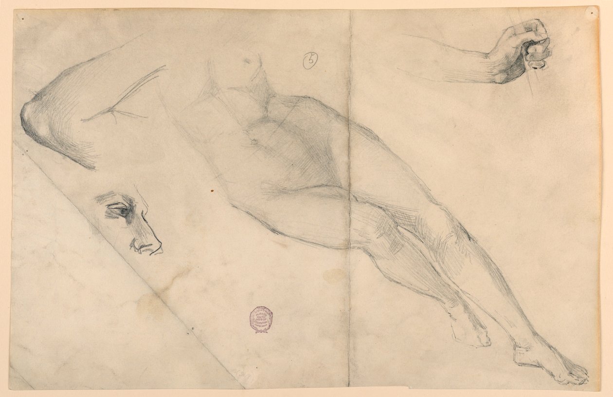 Nagie studium autorstwa Francis Augustus Lathrop