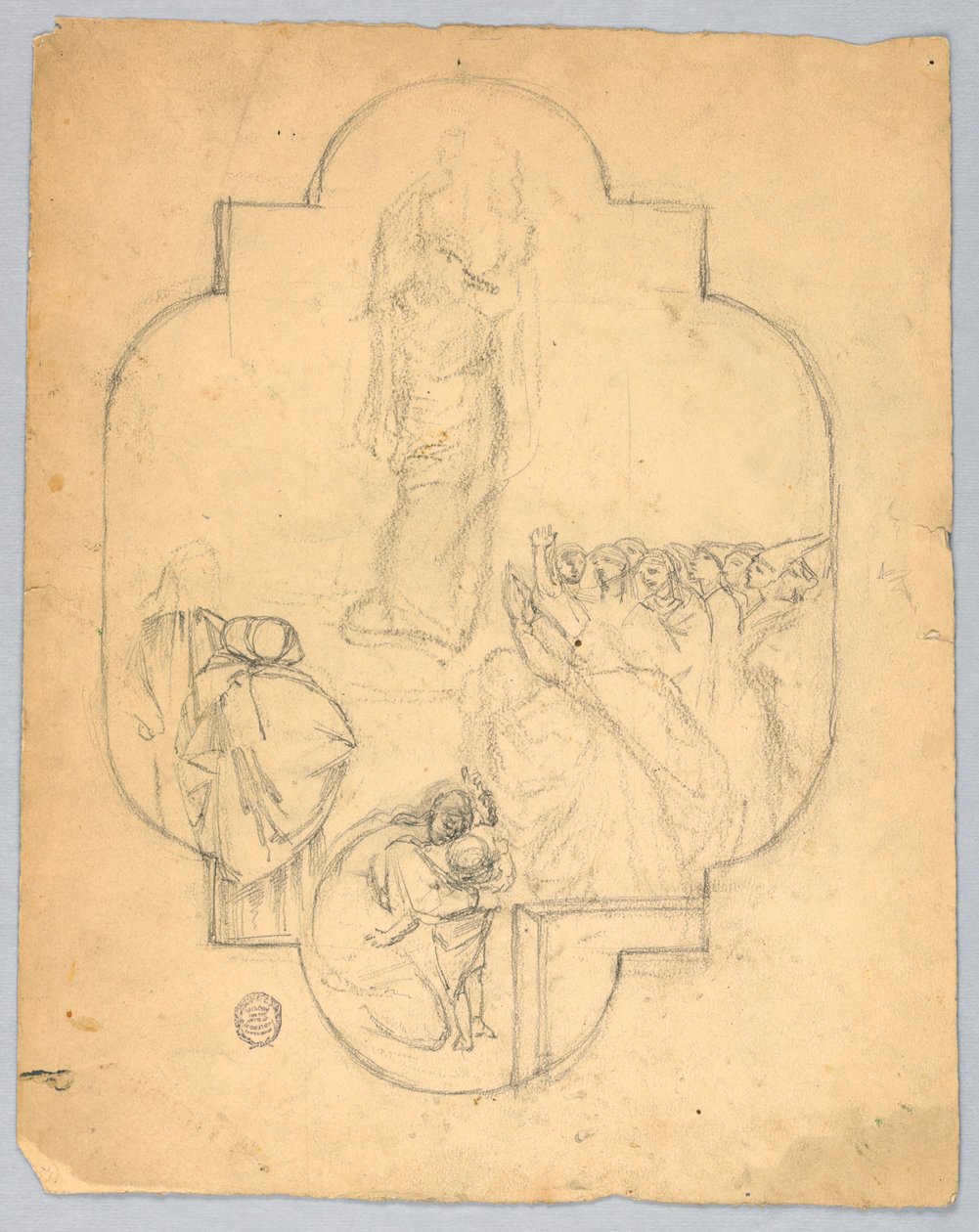 Szkic okna lub sufitu autorstwa Francis Augustus Lathrop