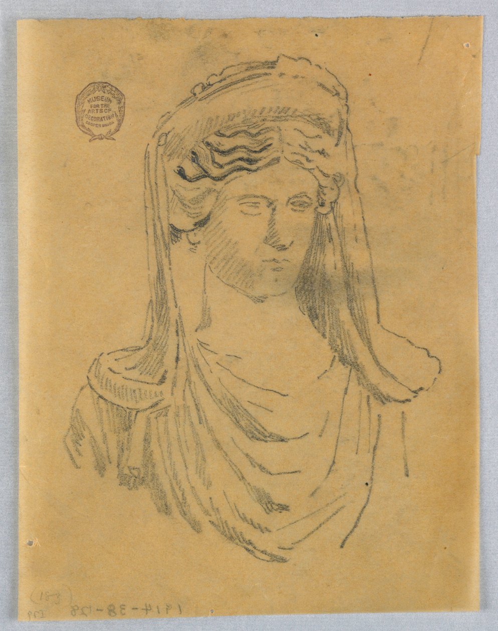Szkic popiersia kobiety autorstwa Francis Augustus Lathrop