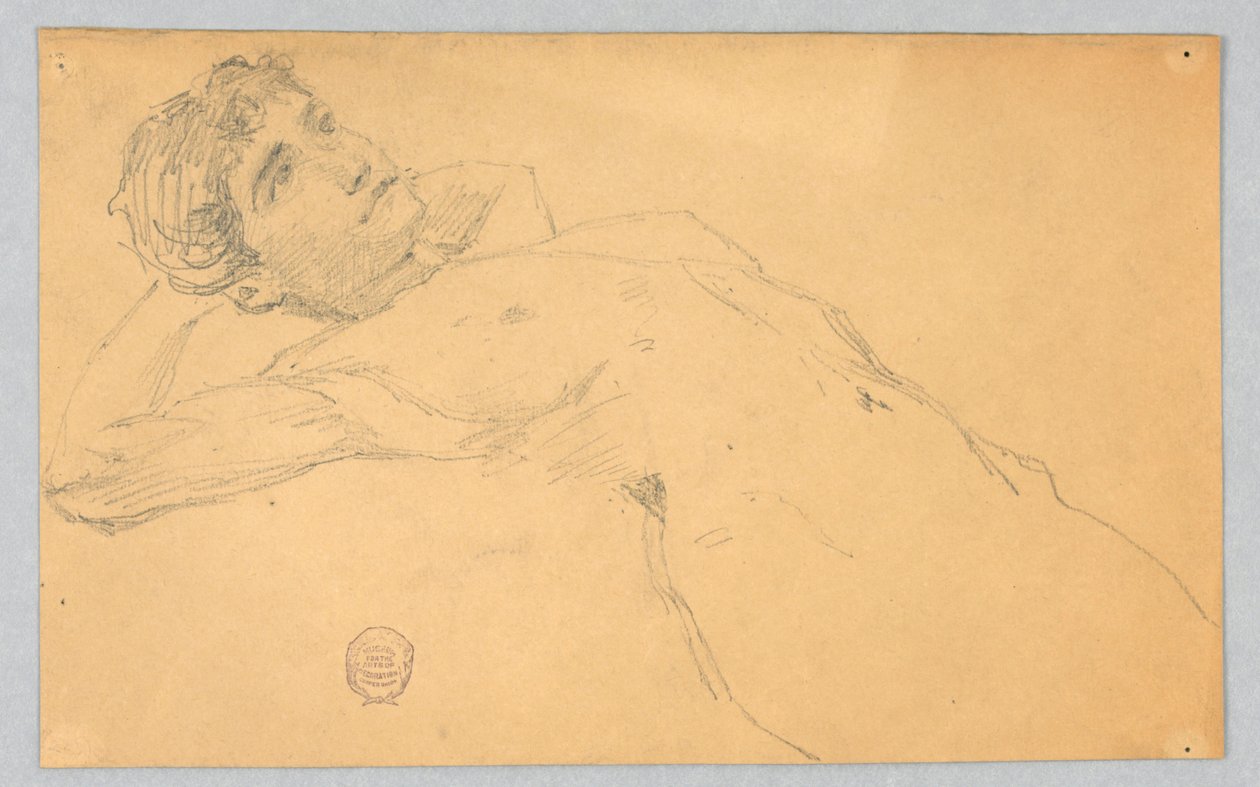 Szkic Aktu Kobiecego autorstwa Francis Augustus Lathrop