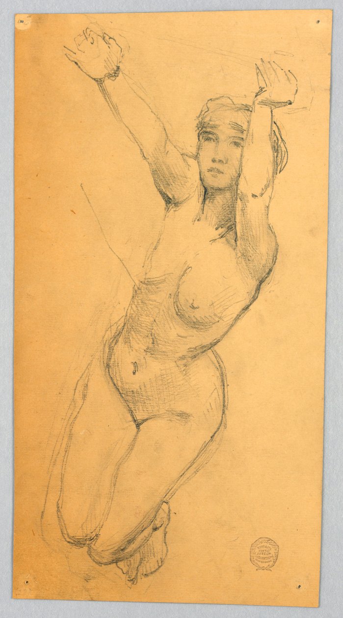 Szkic Aktu Kobiecego autorstwa Francis Augustus Lathrop