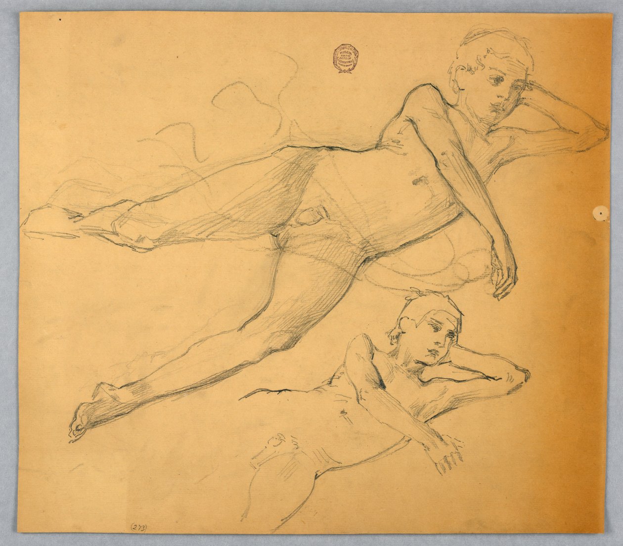 Badania nagiej figury autorstwa Francis Augustus Lathrop