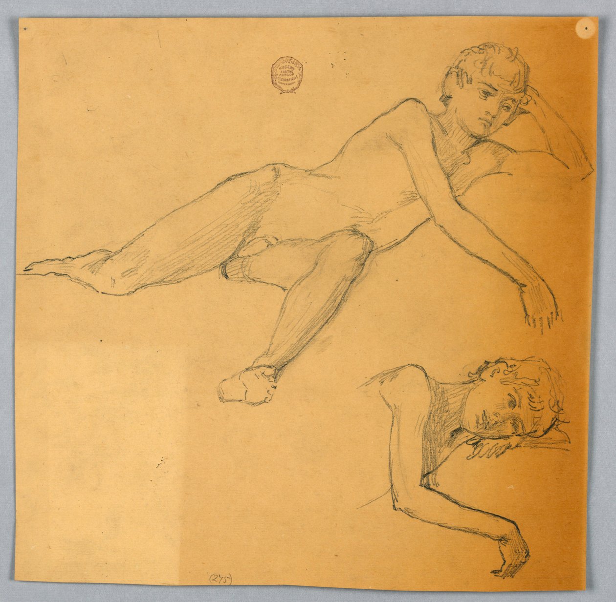 Badania nagiej figury autorstwa Francis Augustus Lathrop