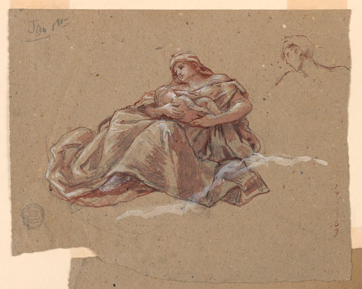 Studia dla „Charity”, Kościół św. Bartłomieja w Nowym Jorku, NY autorstwa Francis Augustus Lathrop