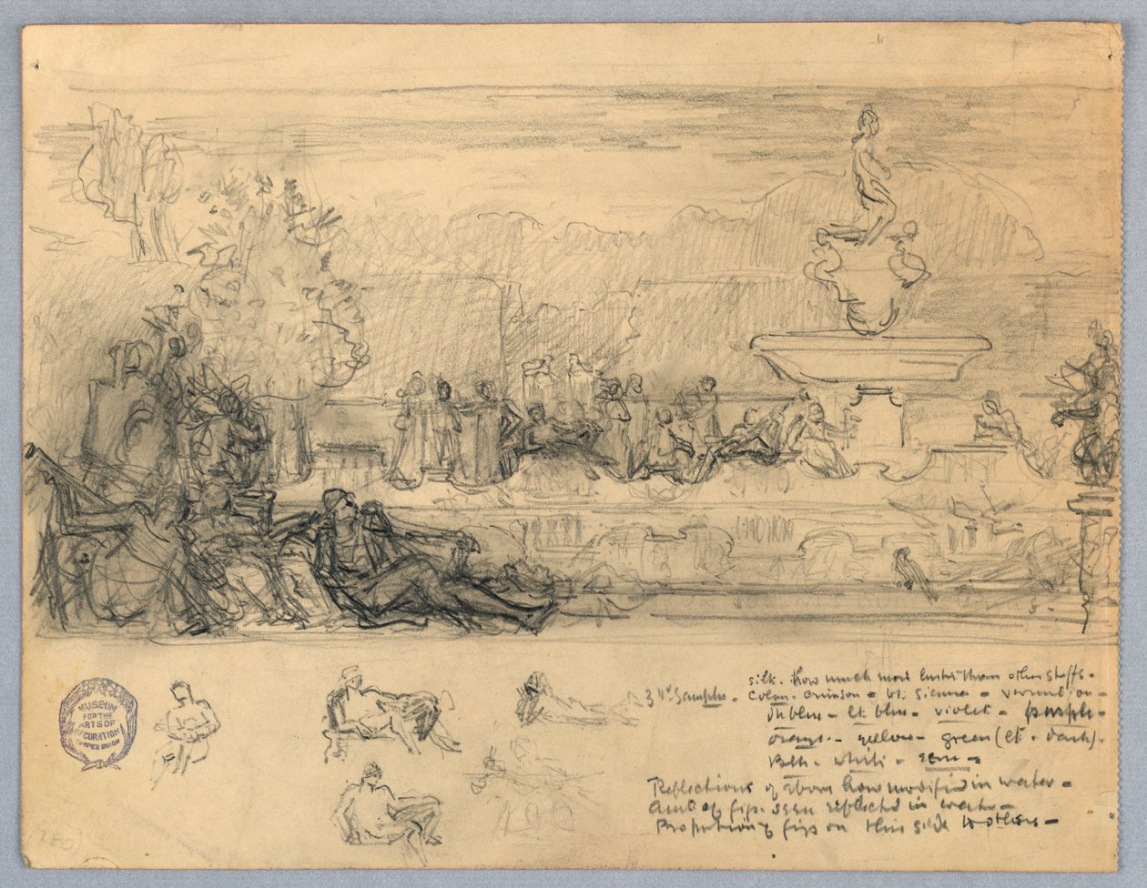 Studiuj na mural lub panel autorstwa Francis Augustus Lathrop