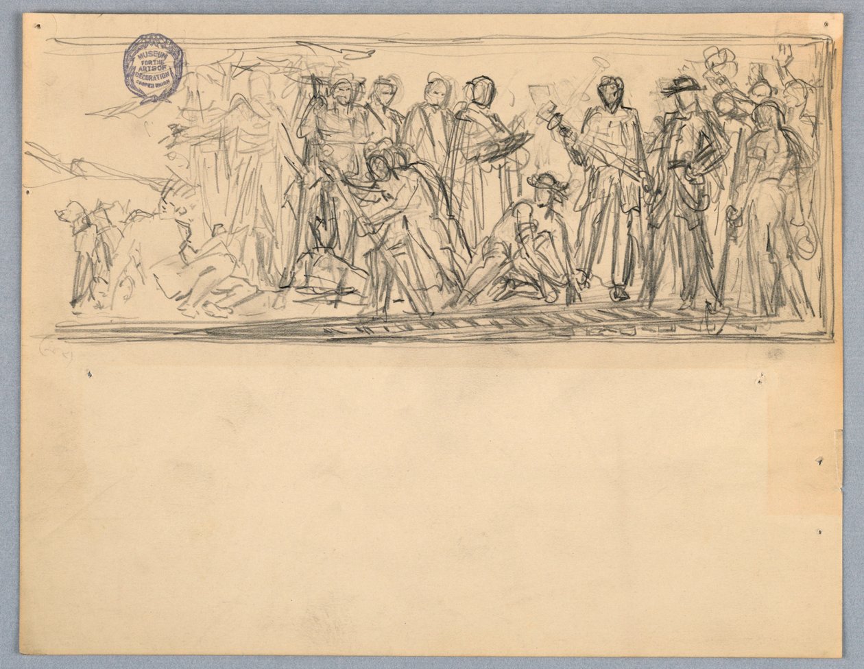 Studiuj na mural lub panel autorstwa Francis Augustus Lathrop
