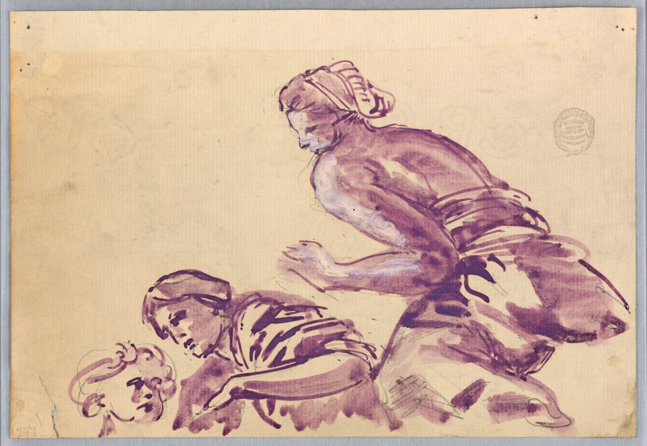 Studium figur dla sufitu autorstwa Francis Augustus Lathrop