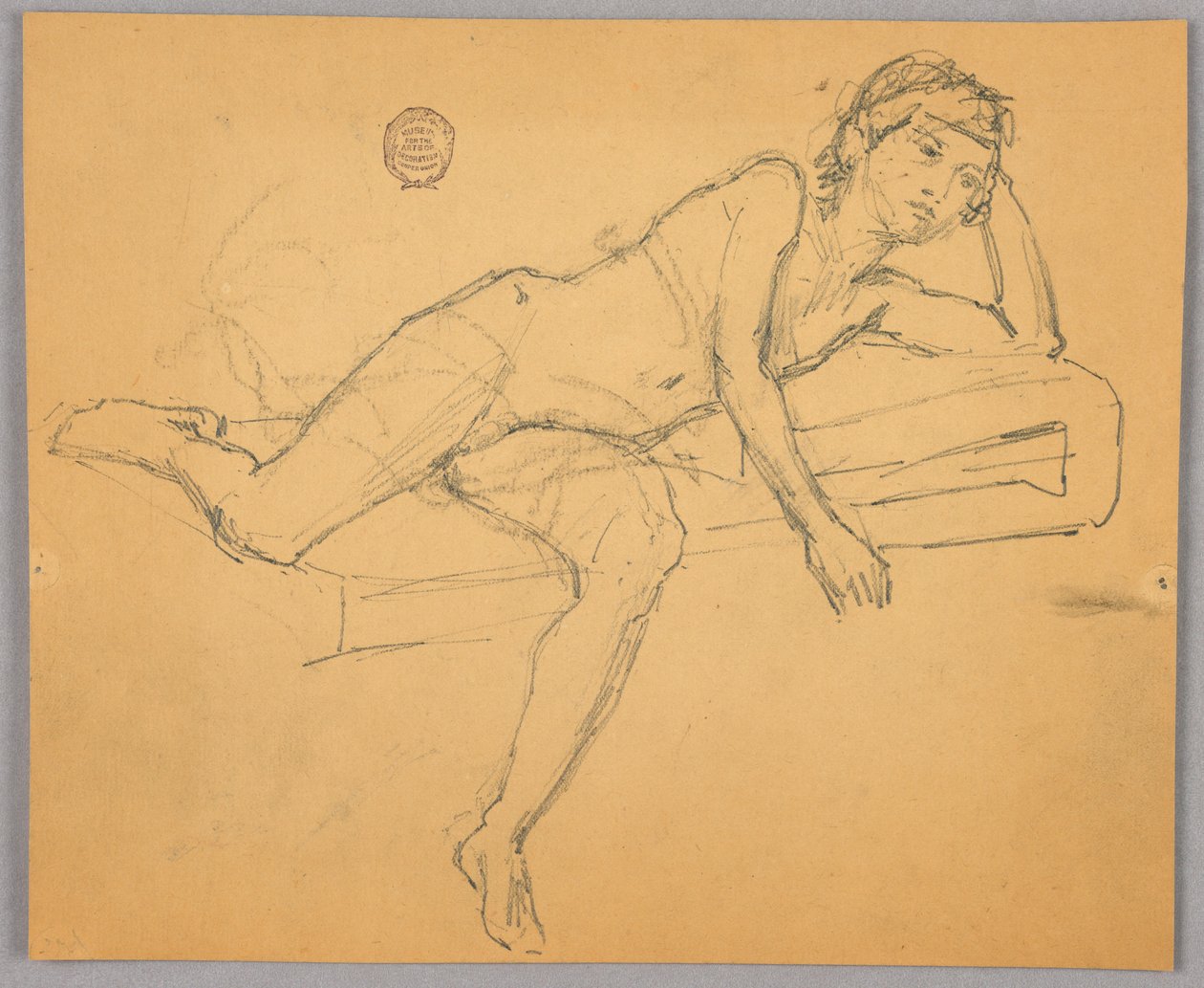 Badanie nagiej figury autorstwa Francis Augustus Lathrop