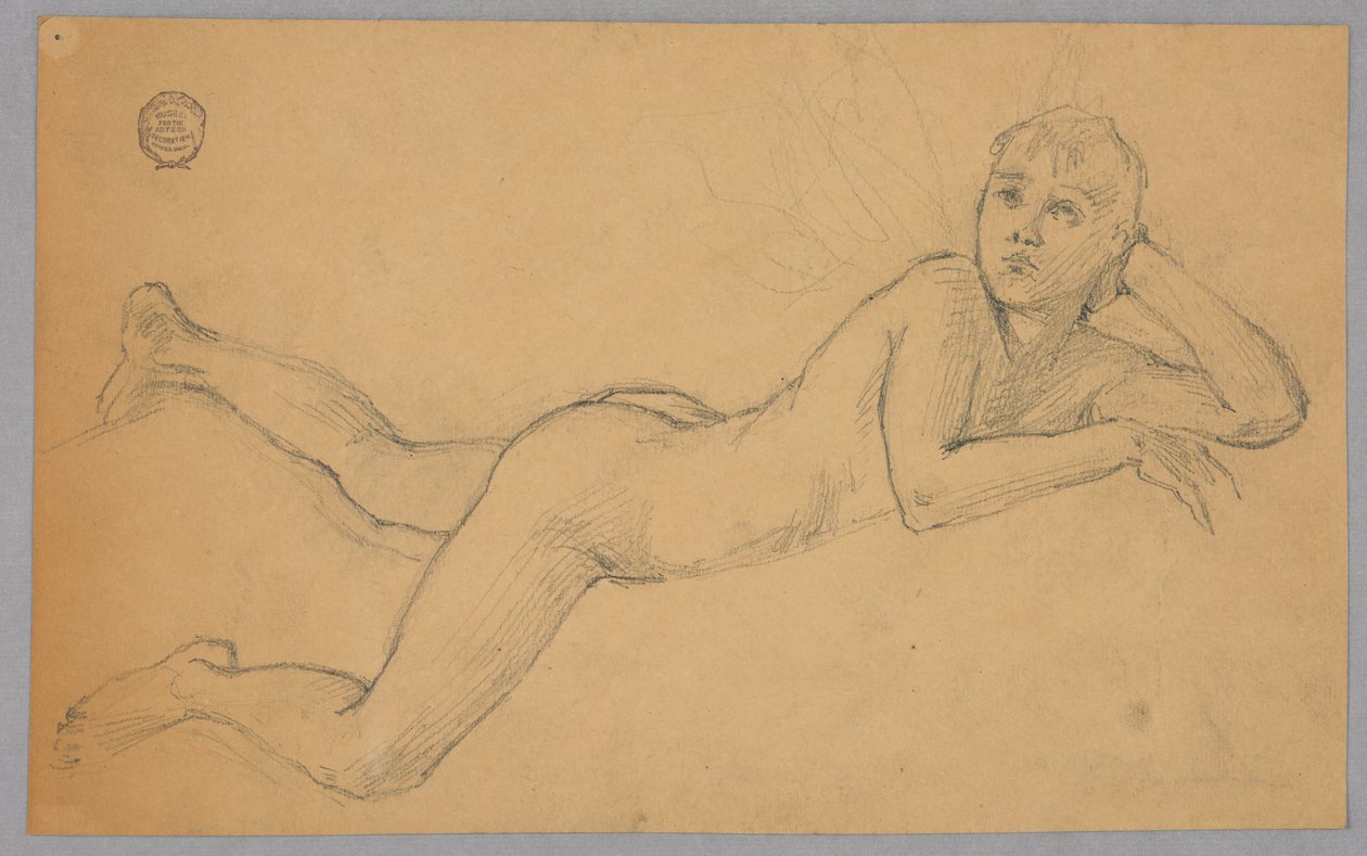 Badanie nagiej figury autorstwa Francis Augustus Lathrop