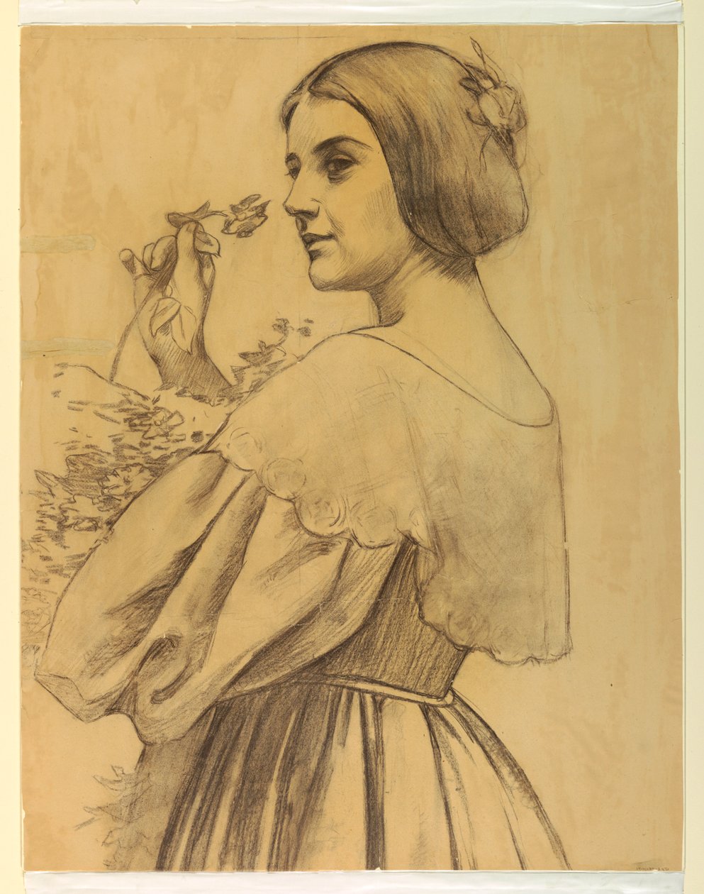 Kobieta z kwiatami autorstwa Francis Augustus Lathrop