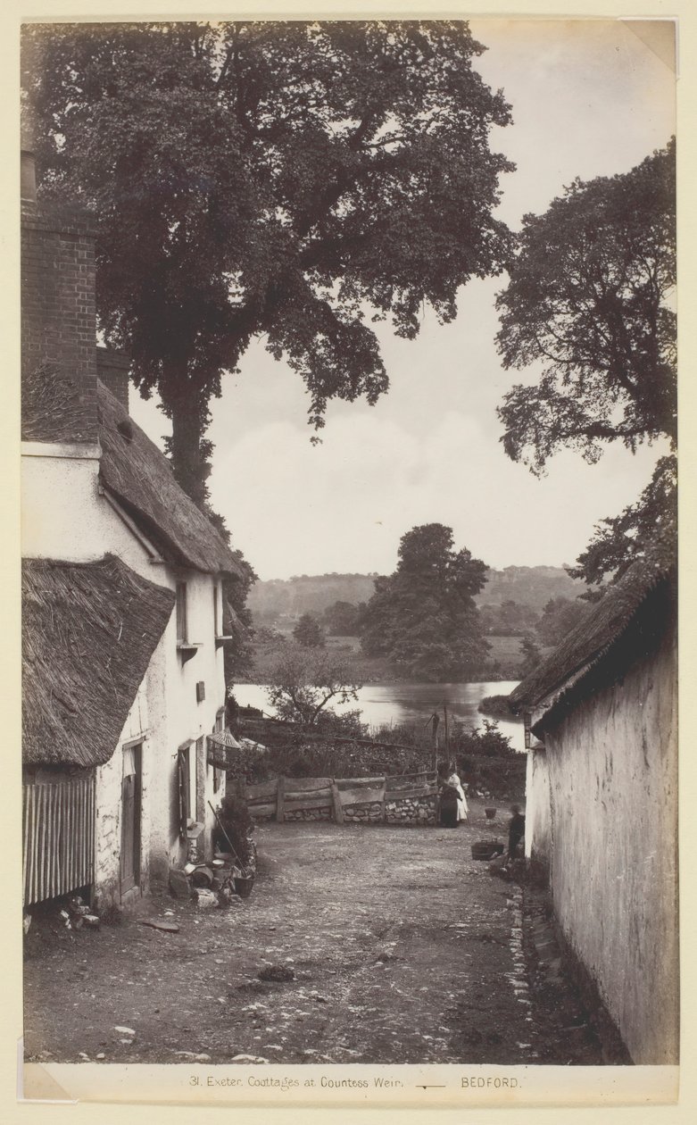 31. Exeter, Chaty przy hrabinie Weir, 186094. autorstwa Francis Bedford
