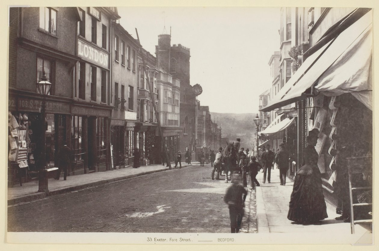 33. Exeter, ulica Fore, 186094. autorstwa Francis Bedford