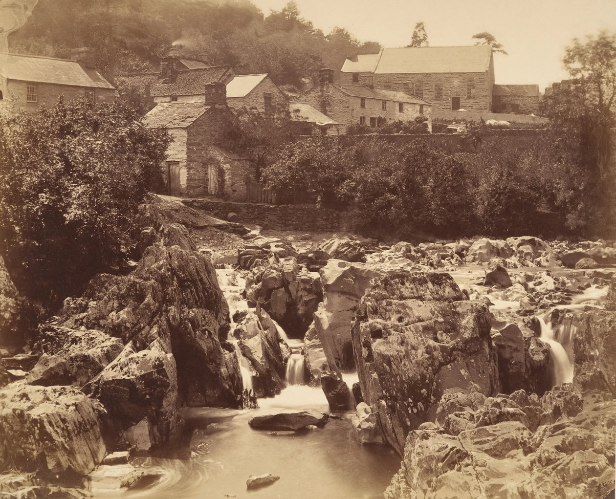 W Pont y pair, Bettws-y-Coed, Północna Walia, 1856. autorstwa Francis Bedford