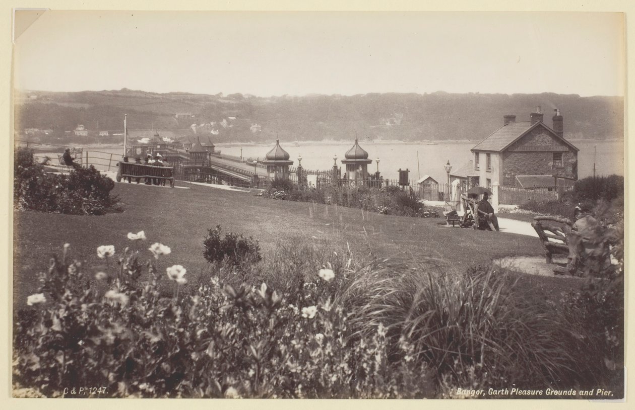Bangor, Garth Pleasure Grounds and Pier, 186094. autorstwa Francis Bedford