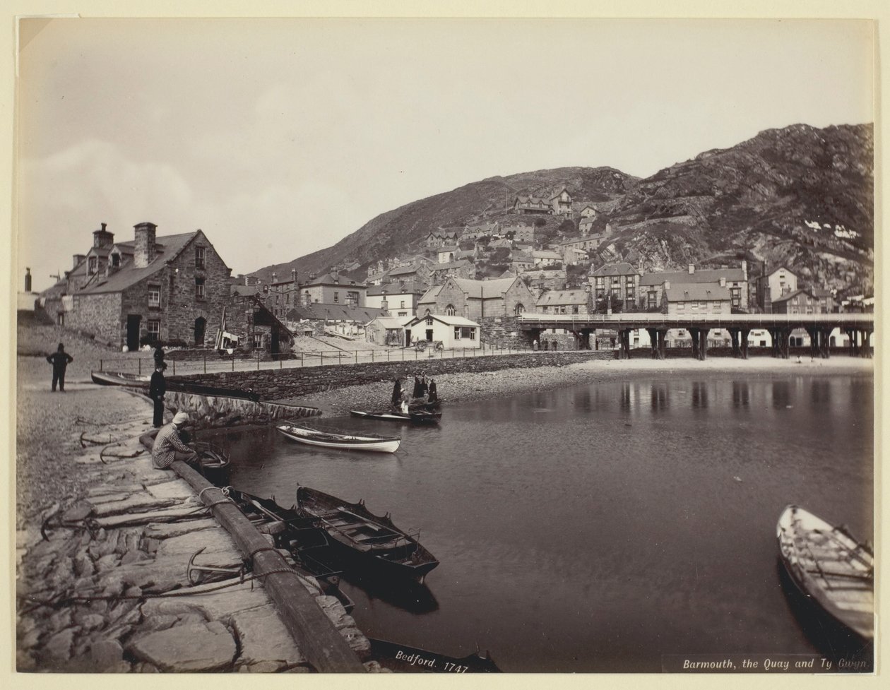Barmouth, Quay i Ty Gwyn autorstwa Francis Bedford