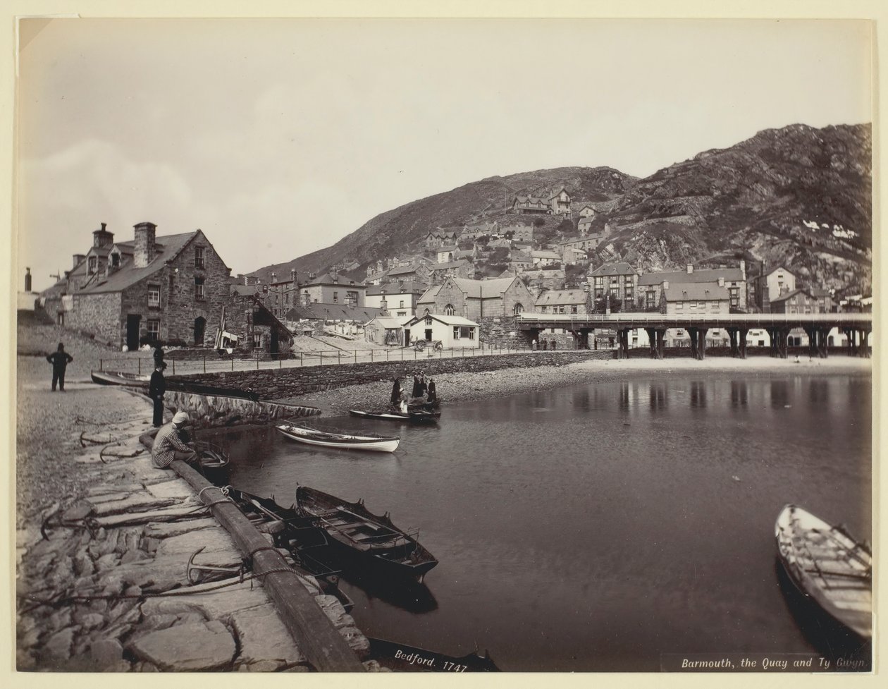 Barmouth, Quay i Ty Gwyn, 186094. autorstwa Francis Bedford