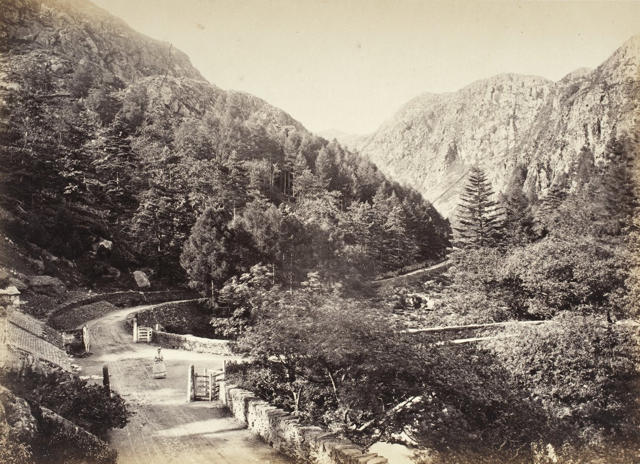 Beddgelert, przełęcz Aberglaslyn, widok z drogi (515) autorstwa Francis Bedford