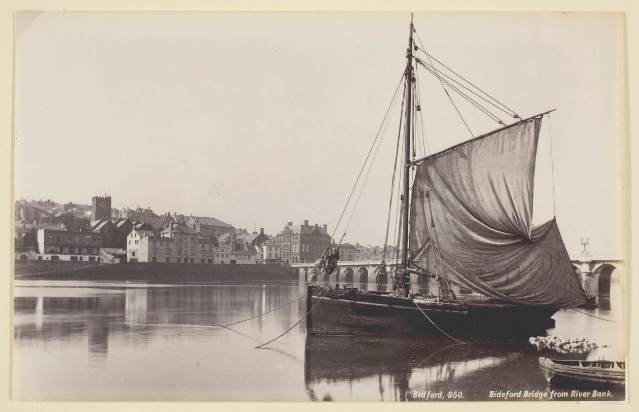 Most Bideford z River Bank, 186094. autorstwa Francis Bedford