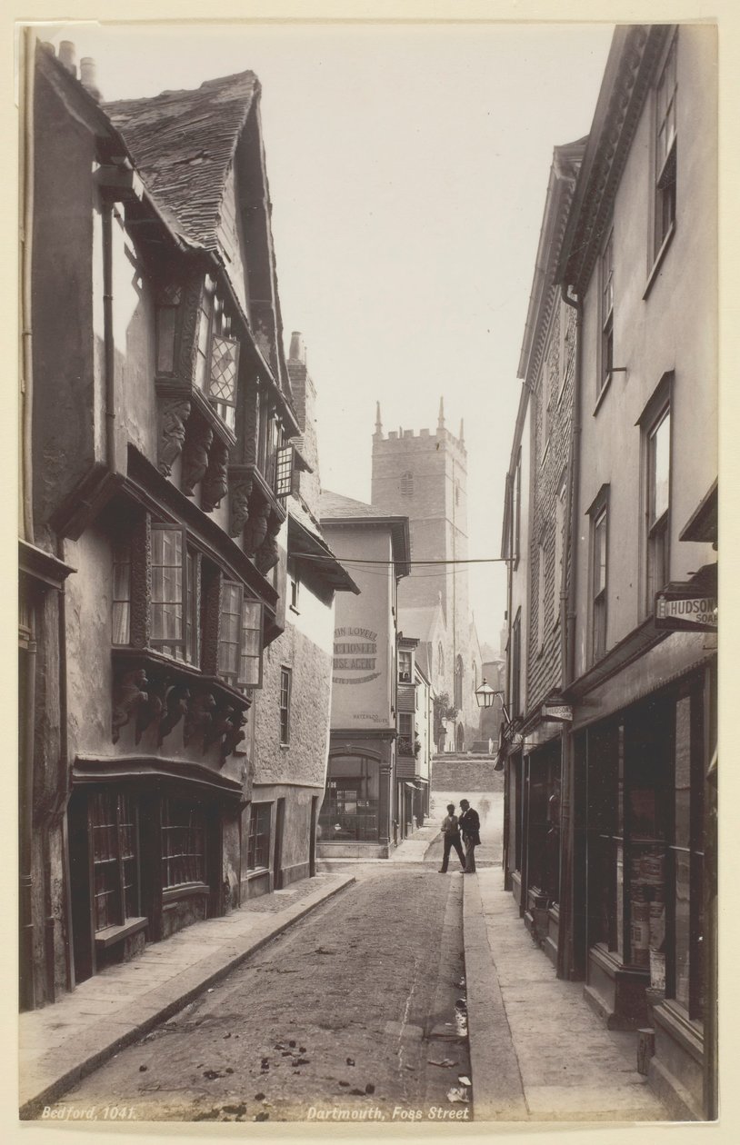 Dartmouth, Foss Street, 186094. autorstwa Francis Bedford
