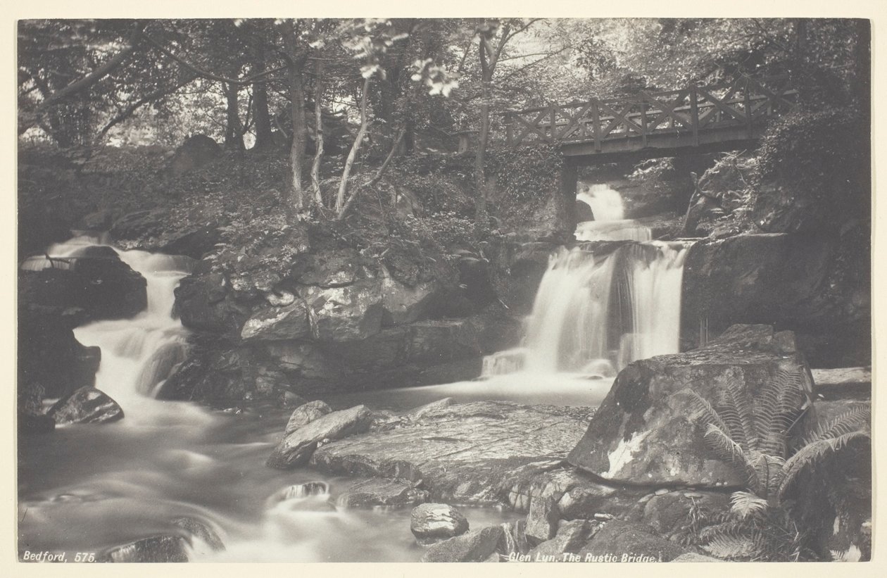 Glen Lyn, Rustykalny Most autorstwa Francis Bedford