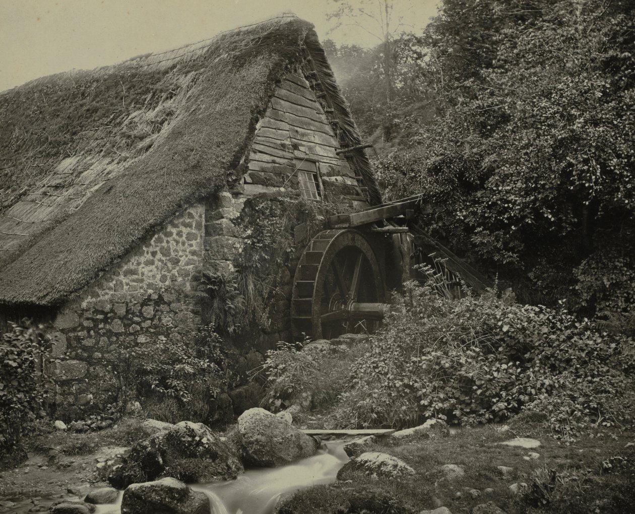 Holly Street Mill, koniec lat 60. XIX wieku. autorstwa Francis Bedford