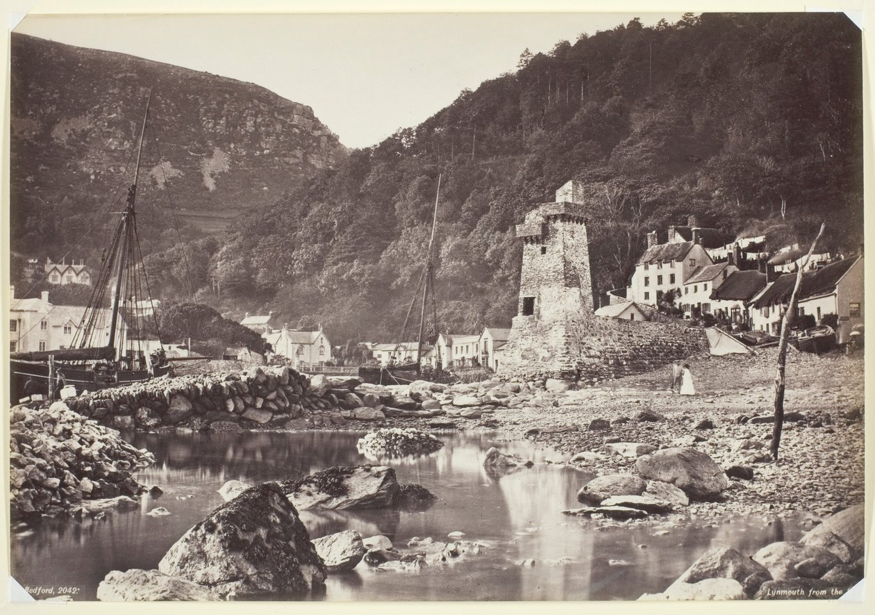 Lynmouth od morza autorstwa Francis Bedford