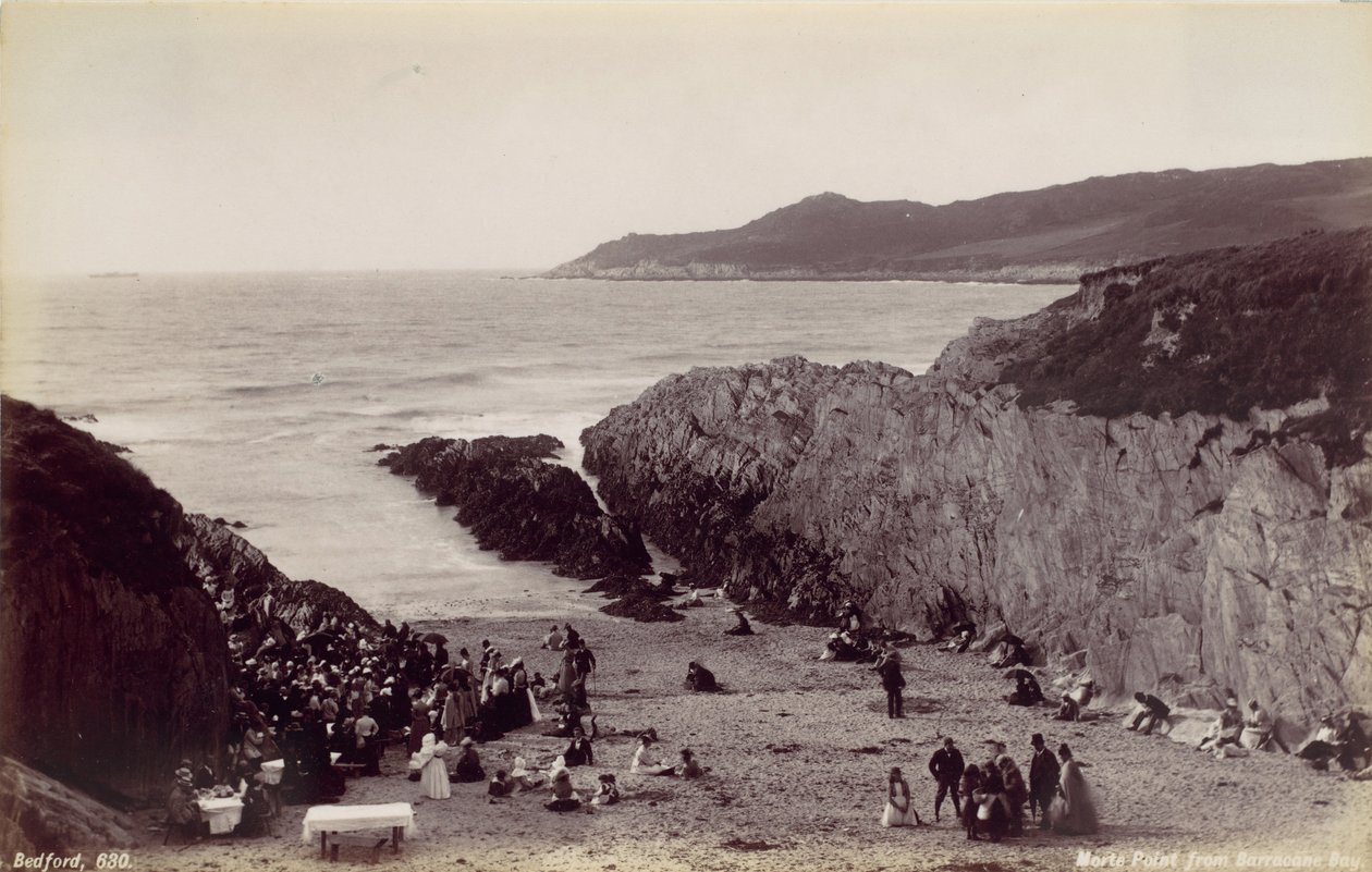 Morte Point z Zatoki Barricane, lata 70. XIX wieku. autorstwa Francis Bedford