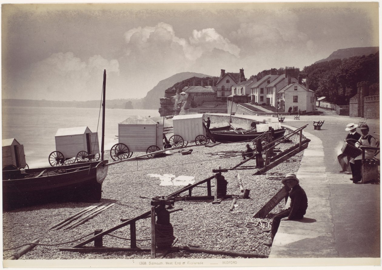 Sidmouth, zachodni kraniec esplanady autorstwa Francis Bedford