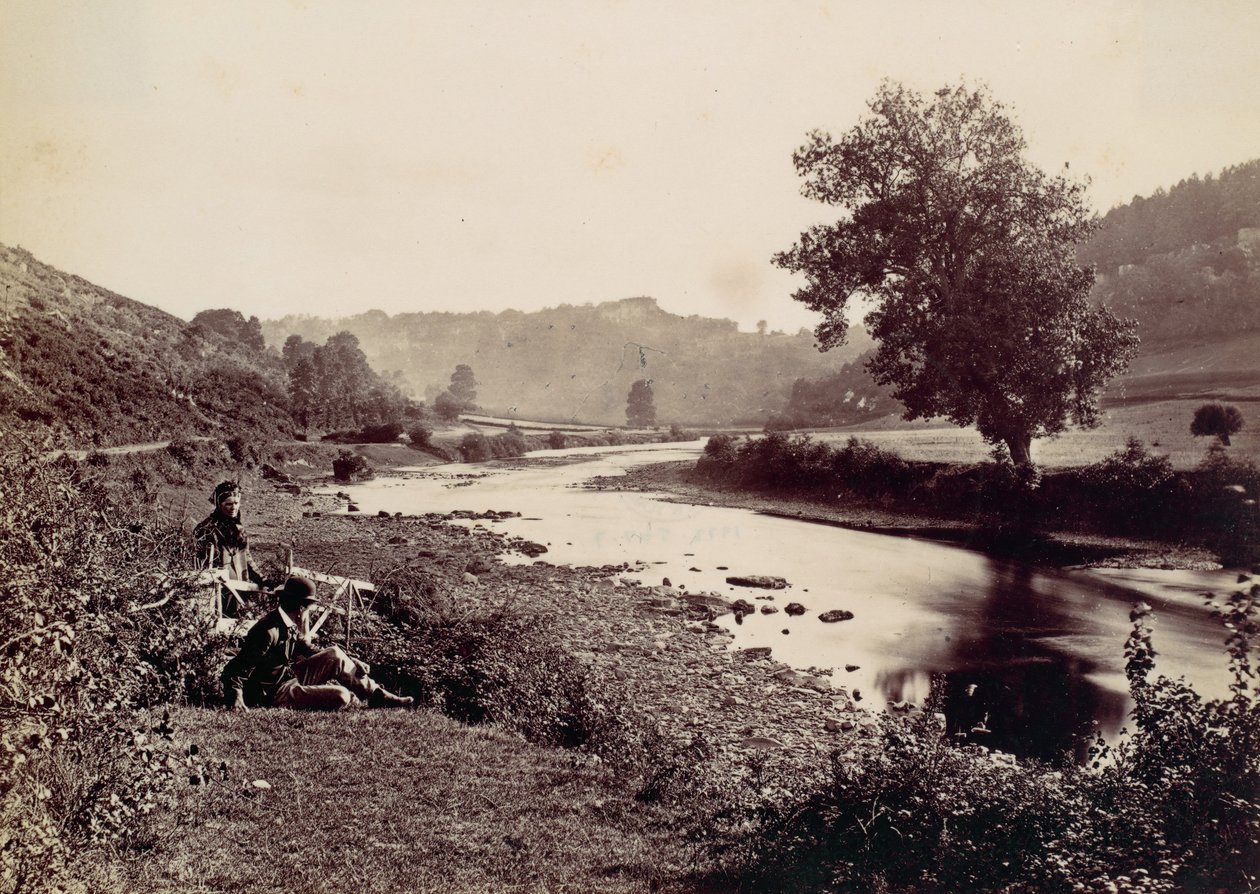 Wye i Yat Symonda. Z Rocklands, 1870. autorstwa Francis Bedford