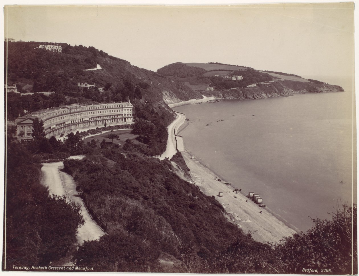 Torquay, Hesketh Crescent i Meadfoot autorstwa Francis Bedford
