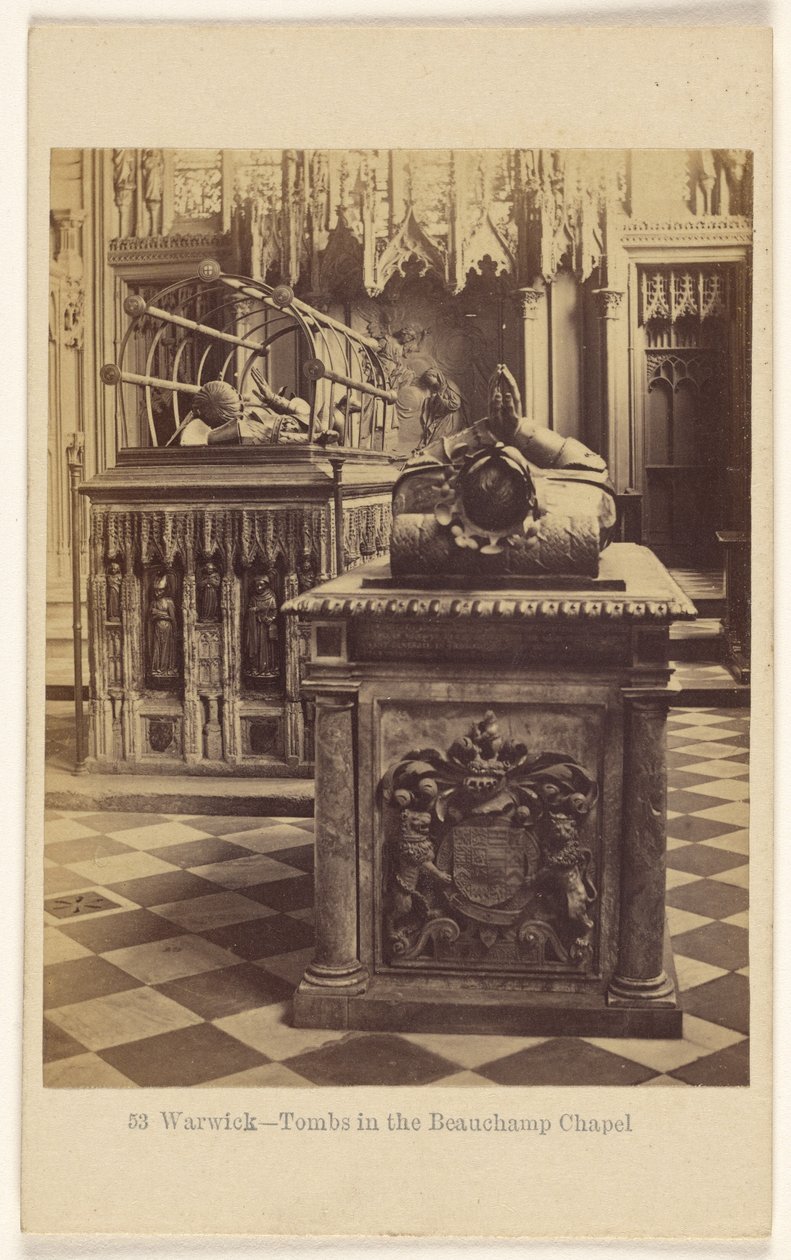 Warwick - Grobowce w kaplicy Beauchampów autorstwa Francis Bedford