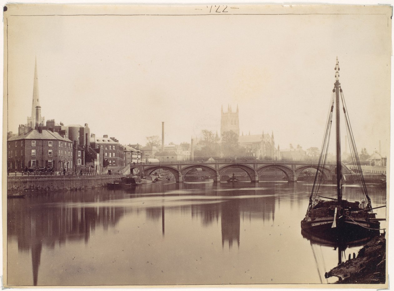 Worcester. Od strony Severn autorstwa Francis Bedford