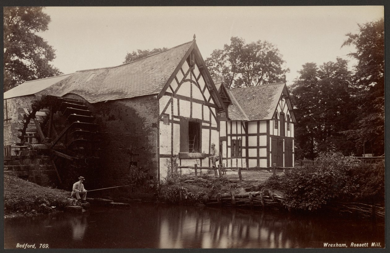 Wrexham, młyn Rossett autorstwa Francis Bedford