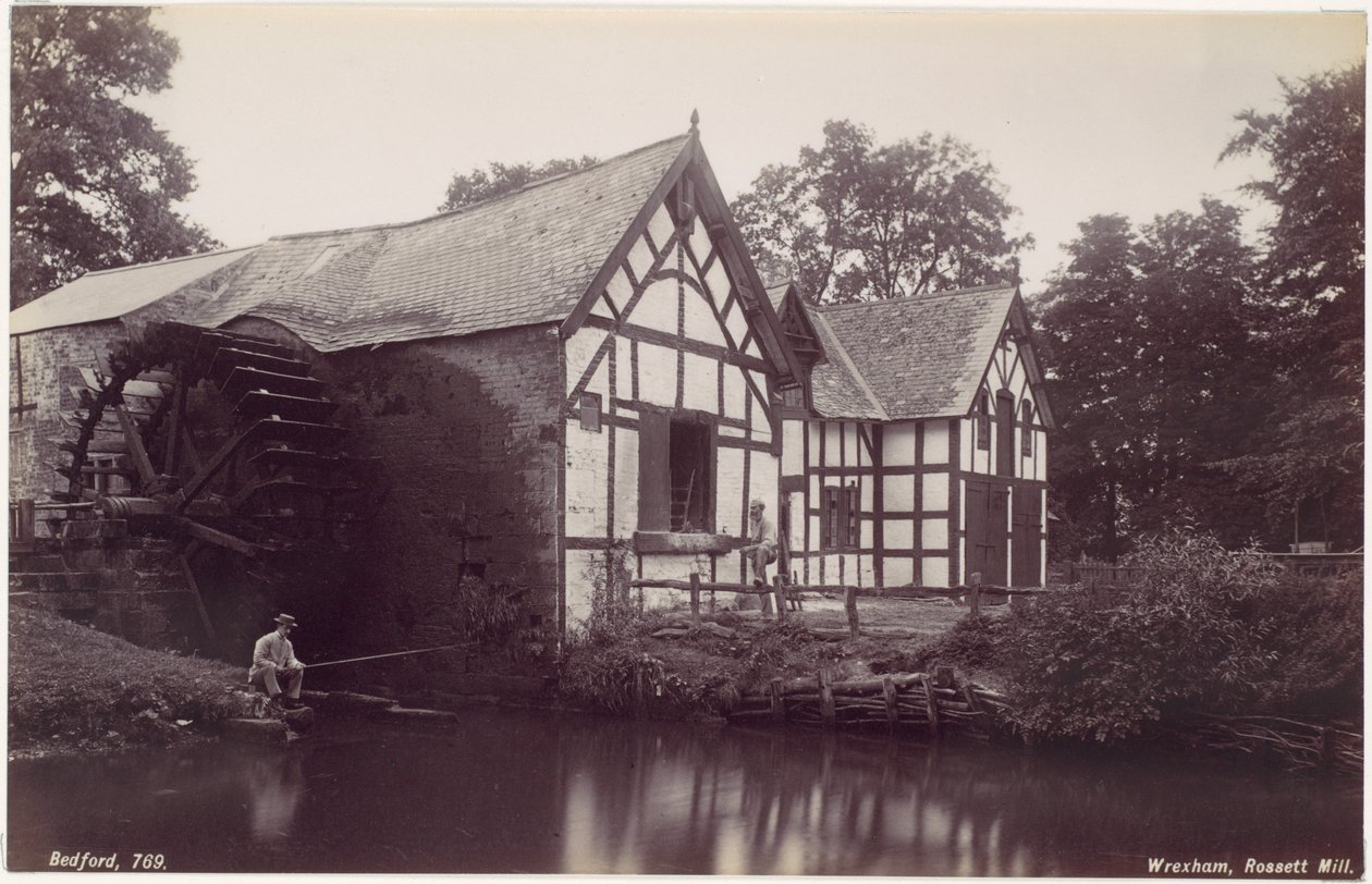 Wrexham, młyn Rossett autorstwa Francis Bedford