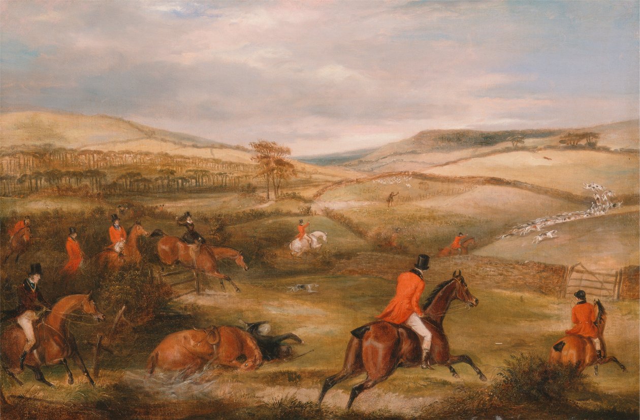 Polowanie na Berkeley, 1842: Pościg autorstwa Francis Calcraft Turner