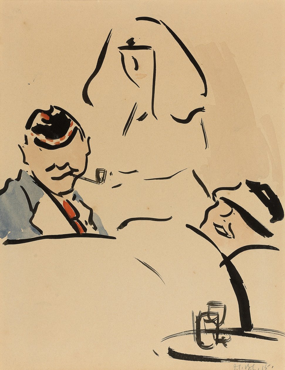 maniery przy łóżku autorstwa Francis Campbell Boileau Cadell