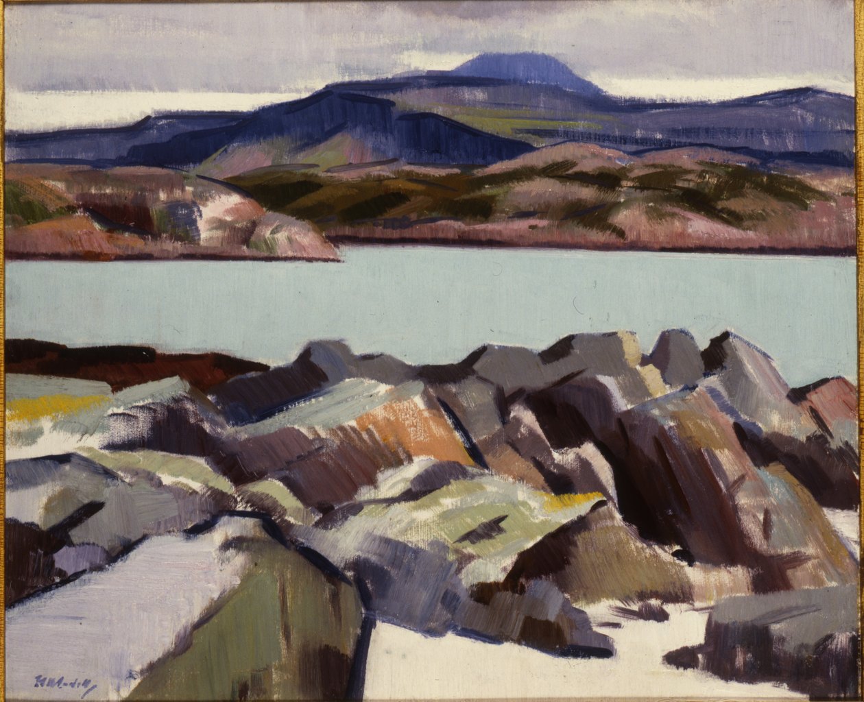 Ben More, z góry Port Beag na Sligeanach (olej na płótnie) autorstwa Francis Campbell Boileau Cadell