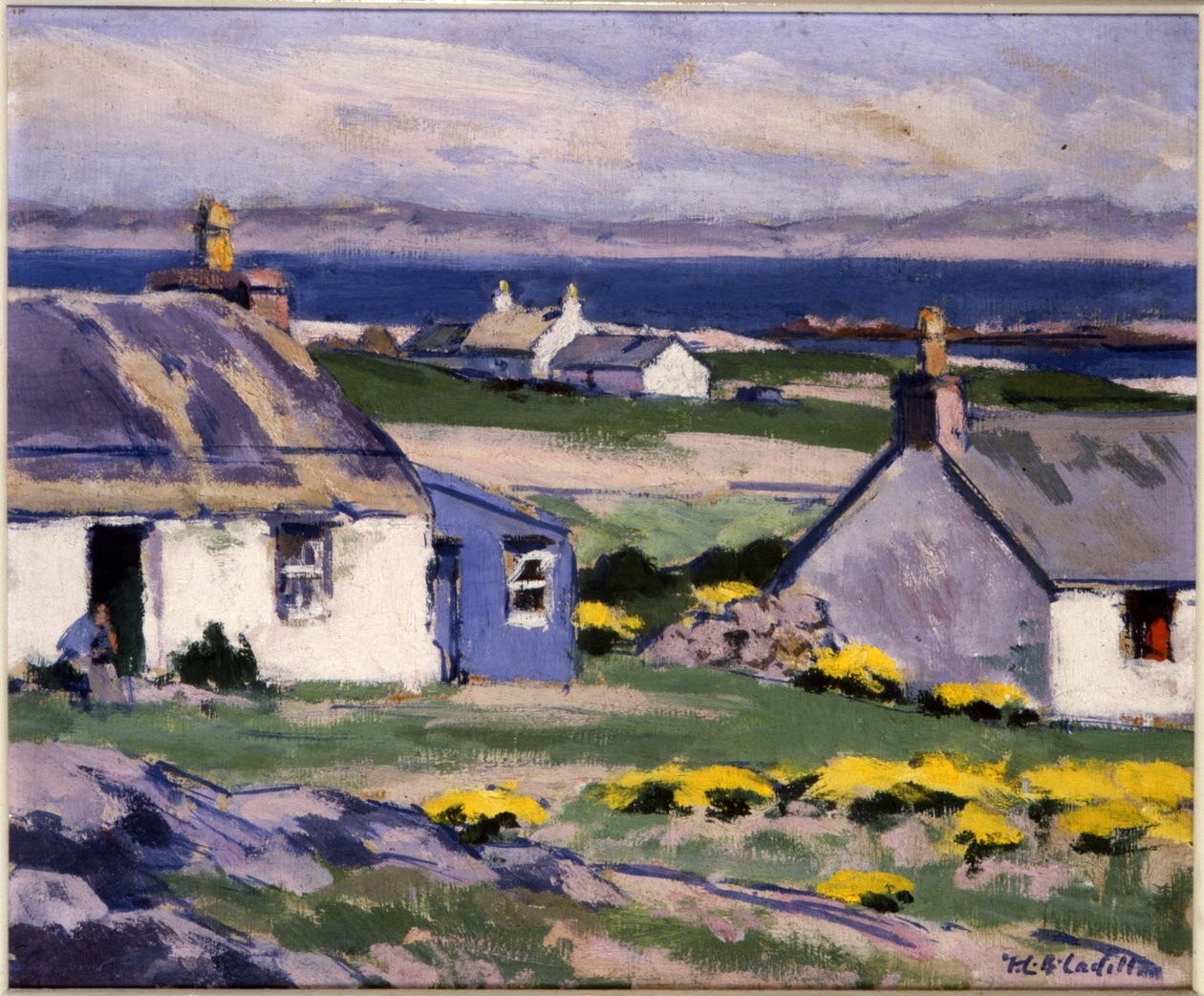 Cuil Phail Croft, The Two Crofts, Iona (olej na płótnie) autorstwa Francis Campbell Boileau Cadell