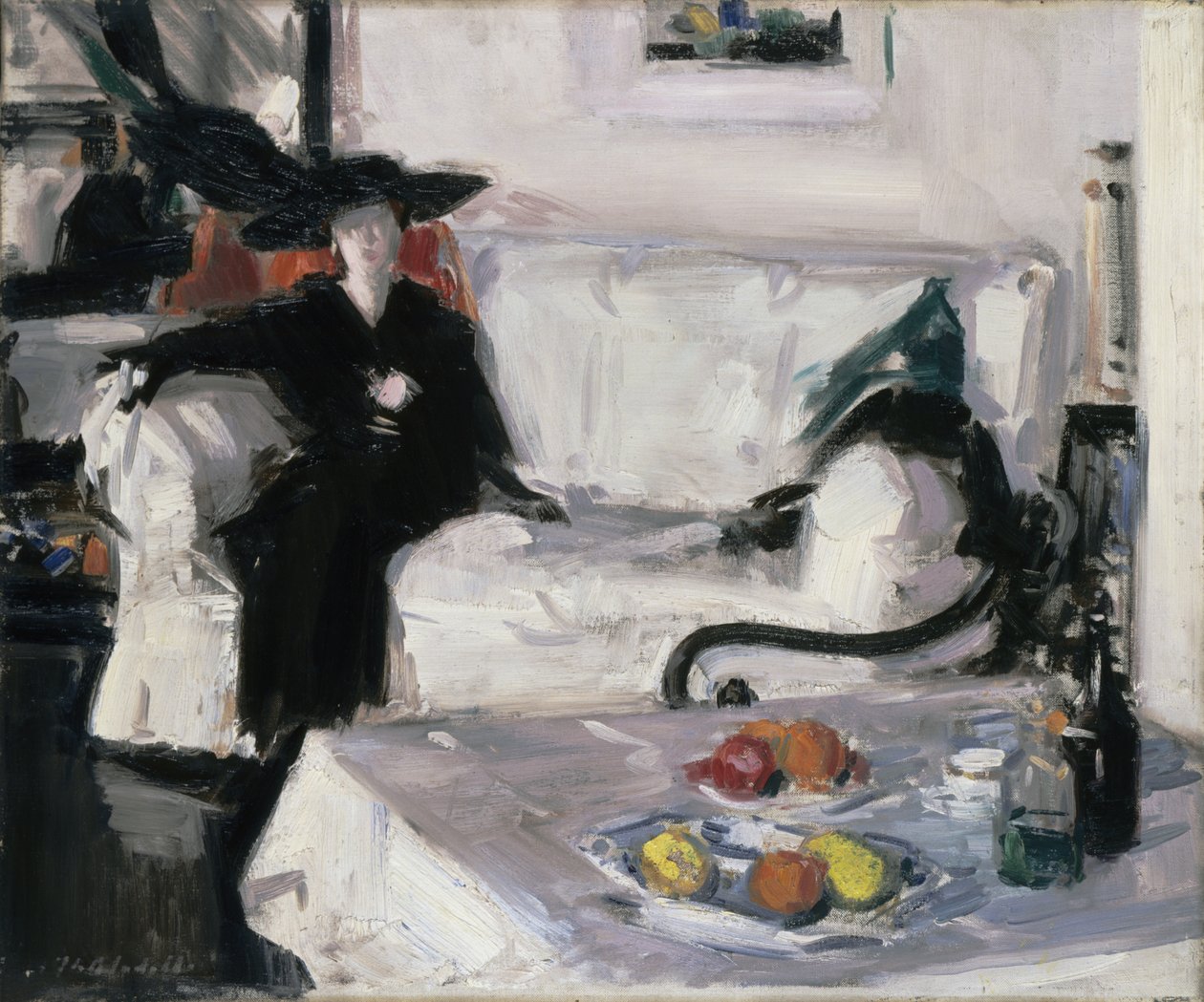Wnętrze z figurą autorstwa Francis Campbell Boileau Cadell