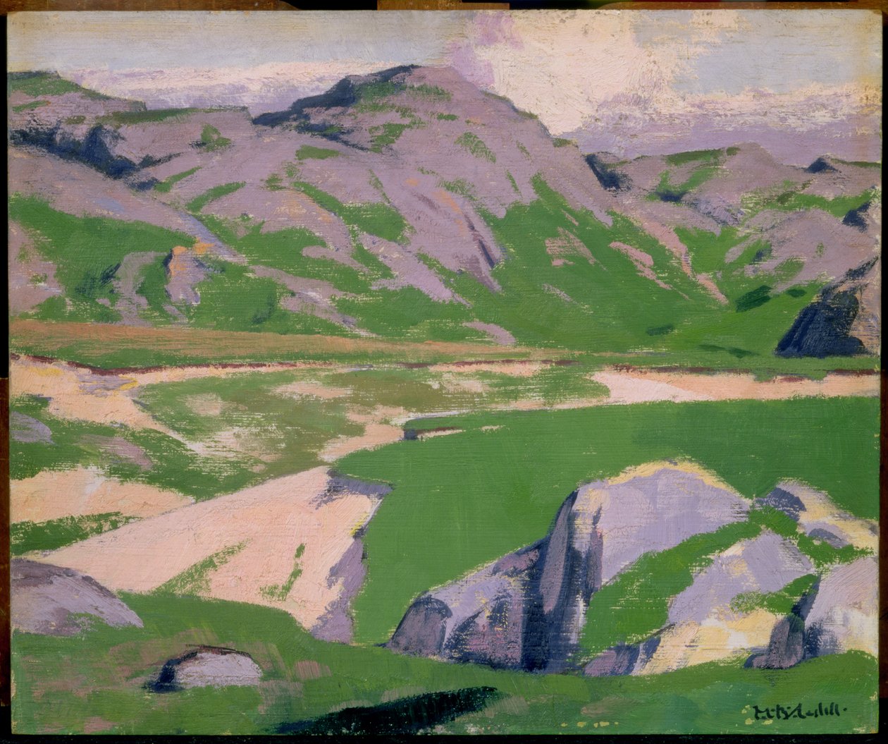 Jezioro i góry (patrz 145804 na odwrocie) autorstwa Francis Campbell Boileau Cadell