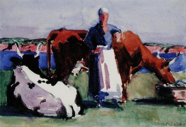 Dojarka, Iona (akwarela na papierze) autorstwa Francis Campbell Boileau Cadell