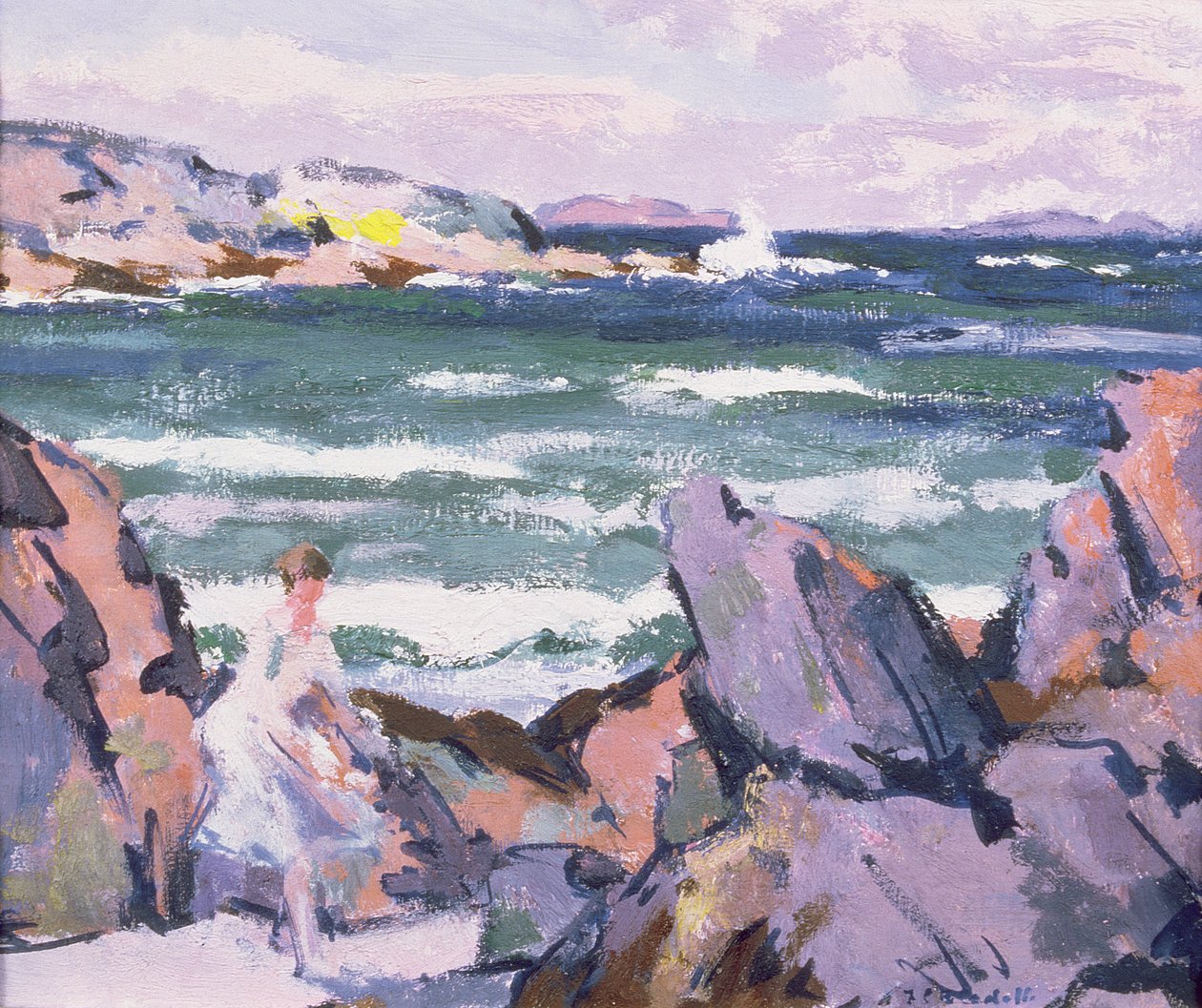 Północny Wiatr, Iona (Kąpiąca się) autorstwa Francis Campbell Boileau Cadell