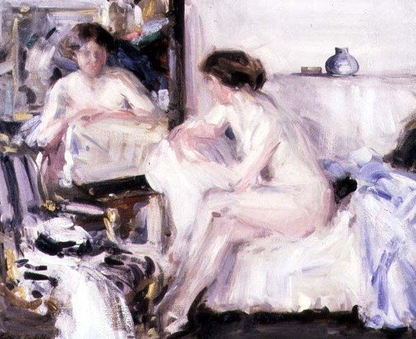 Akt na kanapie (olej na płótnie) autorstwa Francis Campbell Boileau Cadell